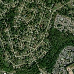 Crestwood Hills Tennessee High Resolution Satellite Map