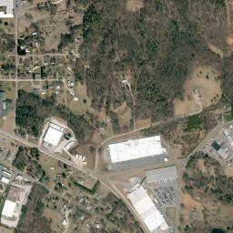 Satellite view of Emerald Hollow Mine, Hiddenite