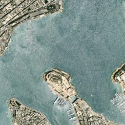 Vittoriosa map(satellite map)