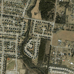 Emery Estates Tennessee High Resolution Satellite Map