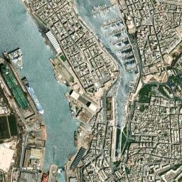 Senglea map(satellite map)