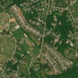 Cusick Tennessee High Resolution Satellite Map