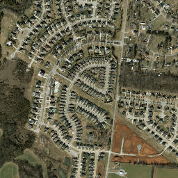 Southern Aire Tennessee High Resolution Satellite Map