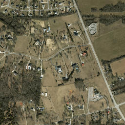 Burns Place Tennessee High Resolution Satellite Map