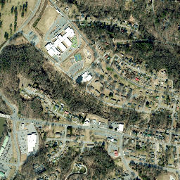 Burke County map(satellite map)