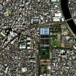 Arakawa Ku map(satellite map)