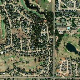 705 Country Club Dr Edmond OK High Resolution Satellite Map