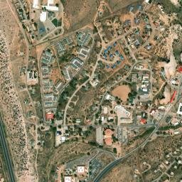 Window Rock map(satellite map)