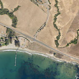 San Simeon California High Resolution Satellite Map