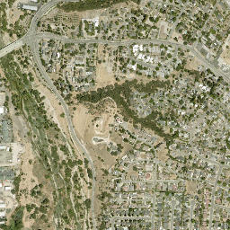 Capital Hill California High Resolution Satellite Map