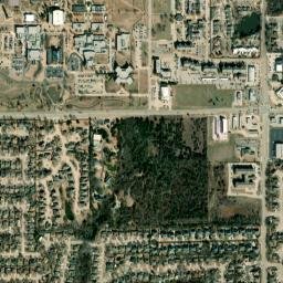 Oklahoma Christian University Edmond OK High Resolution Satellite Map