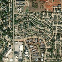 12532 Trail Oak Drive Oklahoma City High Resolution Satellite Map