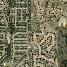 11024 Northwest 102nd Street, Yukon, OK High Resolution Satellite Map