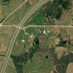 Prague, OK 74864, USA High Resolution Satellite Map