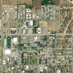 719 North Bradley Street Weatherford OK High Resolution Satellite Map