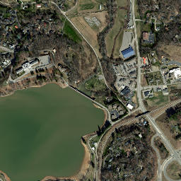 Lake Junaluska map(satellite map)