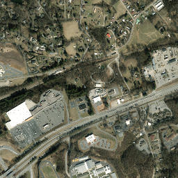 Great Smoky Mountain Expressway, Waynesville High Resolution Satellite Map