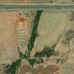 I-40 Service Rd Weatherford OK High Resolution Satellite Map