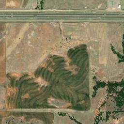 Interstate 40, Weatherford, OK 73096 High Resolution Satellite Map