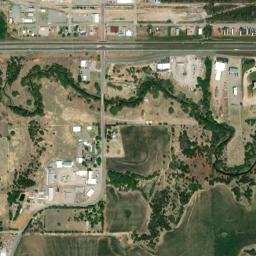 536-598 S Custer St Weatherford OK High Resolution Satellite Map
