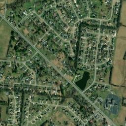 Fairlane Estates Tennessee High Resolution Satellite Map