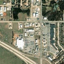 Garth Brooks Blvd & Interstate 40, Yukon, OK High Resolution Satellite Map