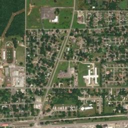 301-319 North Oak Street Sallisaw OK High Resolution Satellite Map