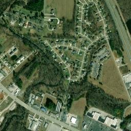 White Oaks Tennessee High Resolution Satellite Map