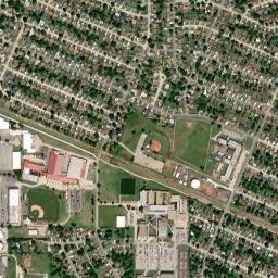 1800-2198 Maynord Circle Midwest City OK High Resolution Satellite Map