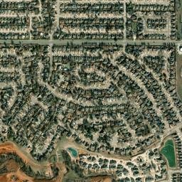 10200 Dover Drive Yukon OK 73099 High Resolution Satellite Map