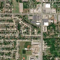 9598 SE 15th St, Midwest City, OK 73130 High Resolution Satellite Map