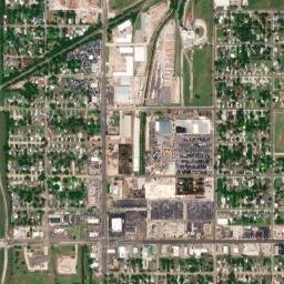 2637-2641 Southwest 24th Street Oklahoma City OK High Resolution Satellite Map