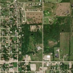 199 East Boston Street, Okemah, OK High Resolution Satellite Map