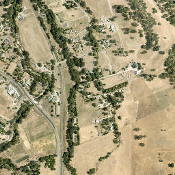 Cushing California High Resolution Satellite Map