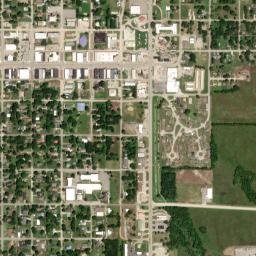 Okemah map(satellite map)