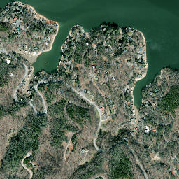 Lake Lure map(satellite map)