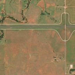 Canute OklahomaRte 66 High Resolution Satellite Map