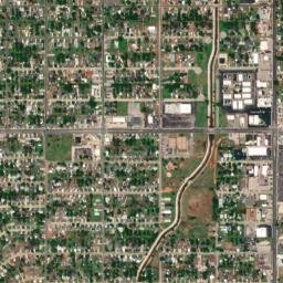 4101-4199 South Youngs Boulevard Oklahoma City OK High Resolution Satellite Map