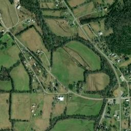 Flat Creek Tennessee High Resolution Satellite Map