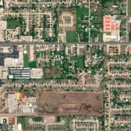 8701 South Grace Drive Oklahoma City OK High Resolution Satellite Map