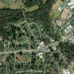 Pineview Heights Tennessee High Resolution Satellite Map