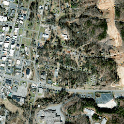 Rutherfordton map(satellite map)