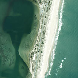 Satellite view of Hatteras Kite Point