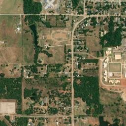 621 West Locust Street, Tecumseh, OK High Resolution Satellite Map