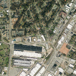 Mecklenburg County map(satellite map)
