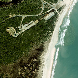 Satellite view of Cape Hatteras Light