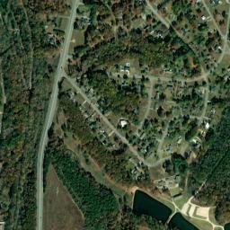 Hood Lake Tennessee High Resolution Satellite Map