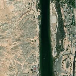 Davis Dam Arizona High Resolution Satellite Map