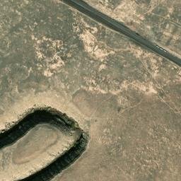 Canyon Diablo Arizona High Resolution Satellite Map