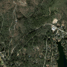 U.S. 64, Nantahala National Forest, Sapphire High Resolution Satellite Map